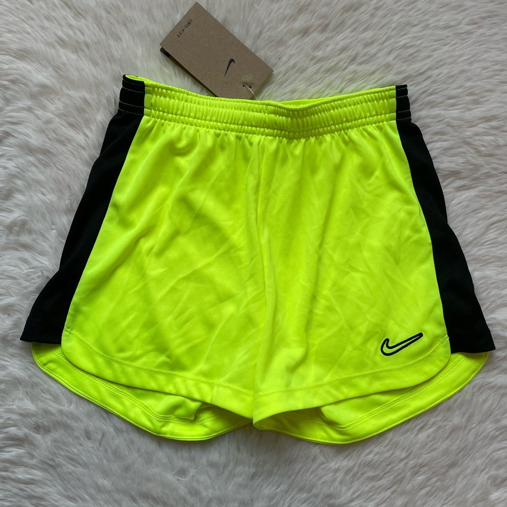 NWT Nike shorts kids S small neon dri fit gym athletic shorts running short